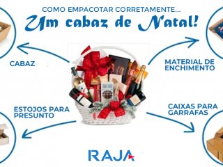 COMO EMPACOTAR CORRETAMENTE UM CABAZ DE NATAL